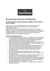 Technoware ERA LCD 2000 Benutzerhandbuch