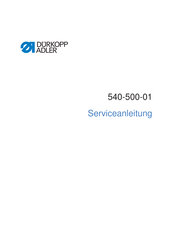 Dürkopp Adler 540-500-01 Serviceanleitung
