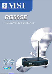 MSI RG60SE Bedienungsanleitung