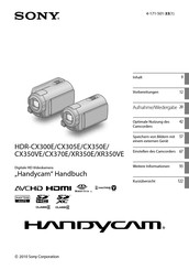 Sony HANDYCAM XR350E Handbuch
