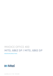 Mitel MITEL 6865 SIP Bedienungsanleitung