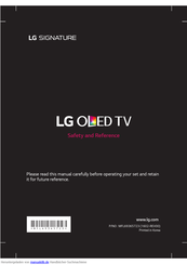 LG OLED65G6 Serie Benutzerhandbuch