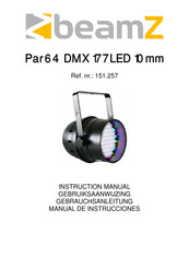 BeamZ Par64 DMX 177LED 10mm Gebrauchsanleitung
