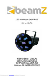 BeamZ LED Mushroom 3x3W RGB Gebrauchsanleitung