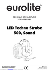 EuroLite LED Techno Strobe500, Sound Bedienungsanleitung