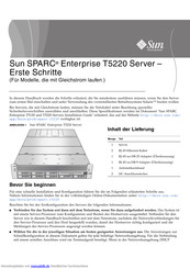 Sun Microsystems Sun SPARC Enterprise T5220 Handbuch