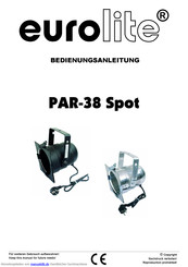 EuroLite PAR-38 Spot Bedienungsanleitung