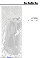 GeBe Victrix 20X TT 2 ERP Montageanleitung Und Bedienungsanleitung
