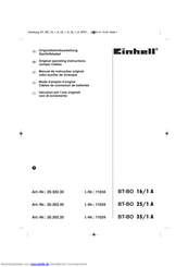 Einhell BT-BO 16/1 A Originalbetriebsanleitung