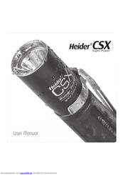 Heider CSX Super Power Benutzerhandbuch