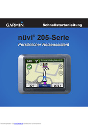 Garmin nuvi 205-Serie Schnellstartanleitung