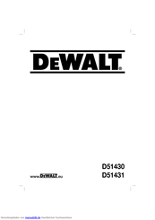 DeWalt D51430 Originalanweisungen