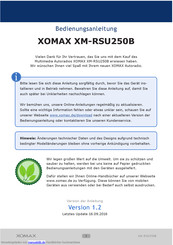 Xomax XM-RSU250B Bedienungsanleitung