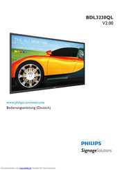 Philips SignageSolutions BDL3230QL Bedienungsanleitung