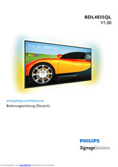Philips BDL4835QL Bedienungsanleitung