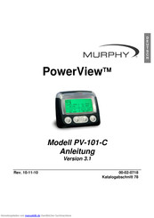 Murphy PowerView PV101-C Anleitung