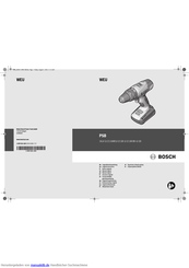 Bosch PSB 18-00 LI-10 Originalbetriebsanleitung