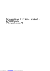 HP dx7500 Serie Handbuch