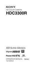 Sony HDC3300R Bedienungsanleitung