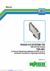 WAGO 750-401 Bedienungsanleitung