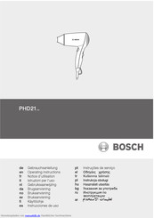 Bosch PHD21-Serie Gebrauchsanleitung