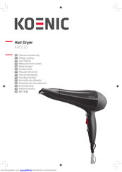 Koenic KHD210 Gebrauchsanweisung