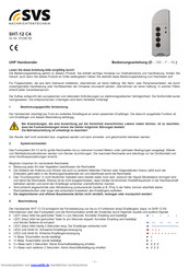 SVS SHT-12 C4 Bedienungsanleitung