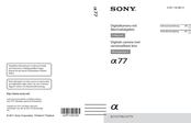 Sony A77 Gebrauchsanleitung
