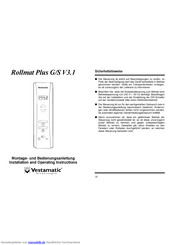 Vestamatic Rollmat Plus G/S V3.1 Montageanleitung Und Bedienungsanleitung