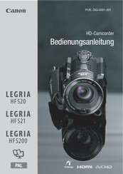 Canon LEGRIA HF S20 Bedienungsanleitung