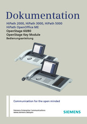 Siemens HiPath 5000HiPath OpenOffice ME Bedienungsanleitung