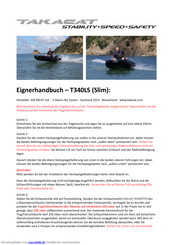 Takacat T340LS Eignerhandbuch