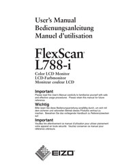 Eizo FlexScan L788-i Bedienungsanleitung