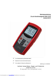 GREISINGER GMH 5130 Betriebsanleitung