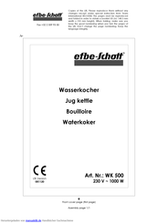 EFBE-SCHOTT wk 500 Gebrauchsanleitung