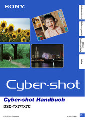 Sony Cyber-shot DSC-TX7 Handbuch