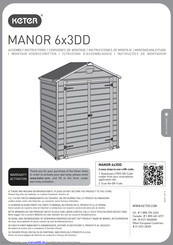 Keter MANOR 6x3DD Montageanleitung