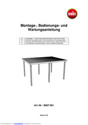 Weka B607.001 Bedienungsanleitung
