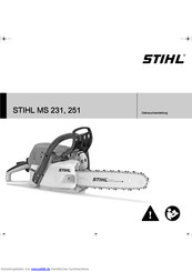 Stihl Ms 231 Gebrauchsanleitung Pdf Herunterladen Manualslib