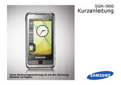 Samsung I900 Kurzanleitung
