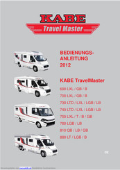 KABE TravelMaster 730 LGB Bedienungsanleitung