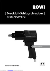 Rowi Profi 7000/6/2 Betriebsanleitung