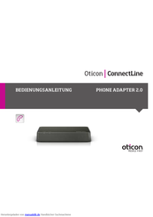 oticon connectline Bedienungsanleitung
