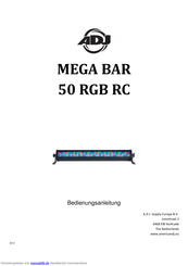 ADJ MEGA BAR 50 RGB RC Bedienungsanleitung