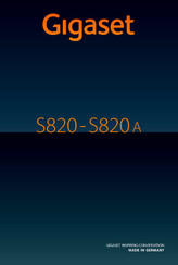 Gigaset S820A Bedienungsanleitung