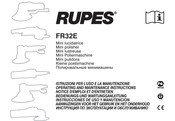 Rupes FR32E Bedienungs- Und Wartungsanleitung