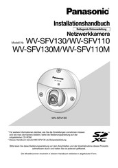 Panasonic WV-SFV110 Installationshandbuch