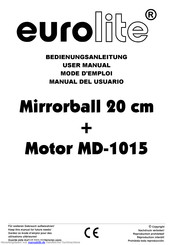 EuroLite Mirrorball 20 cm Bedienungsanleitung