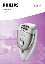 Philips beauty Satin ICE HP6475 Bedienungsanleitung