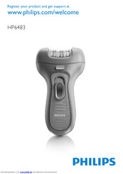 Philips Satinelle ICE HP6483 Bedienungsanleitung